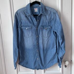 Levi’s Barstow Western Snap Front Shirt Standard Fit Size Medium